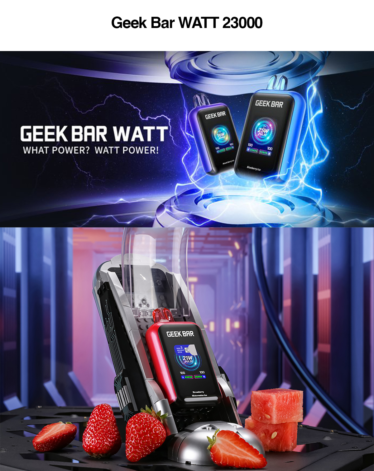 Geek Bar WATT 23000 for sale