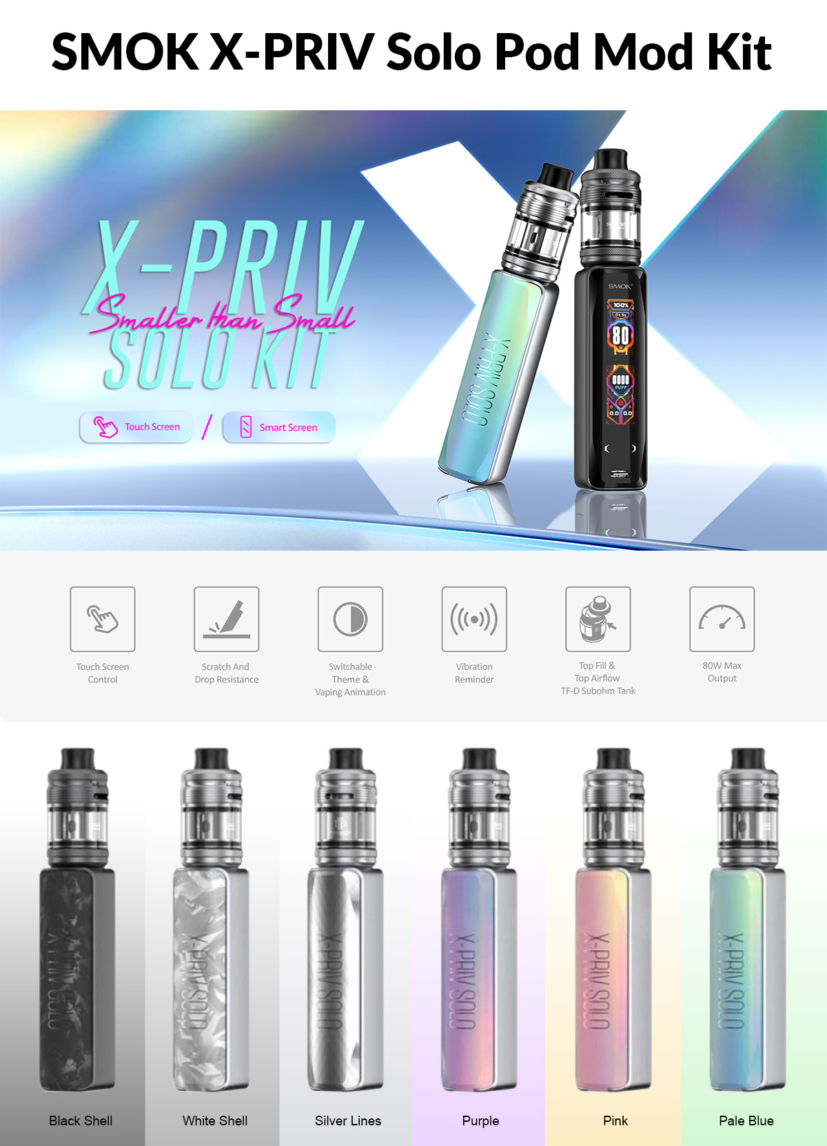 SMOK X-PRIV Solo Pod Mod Kit near me