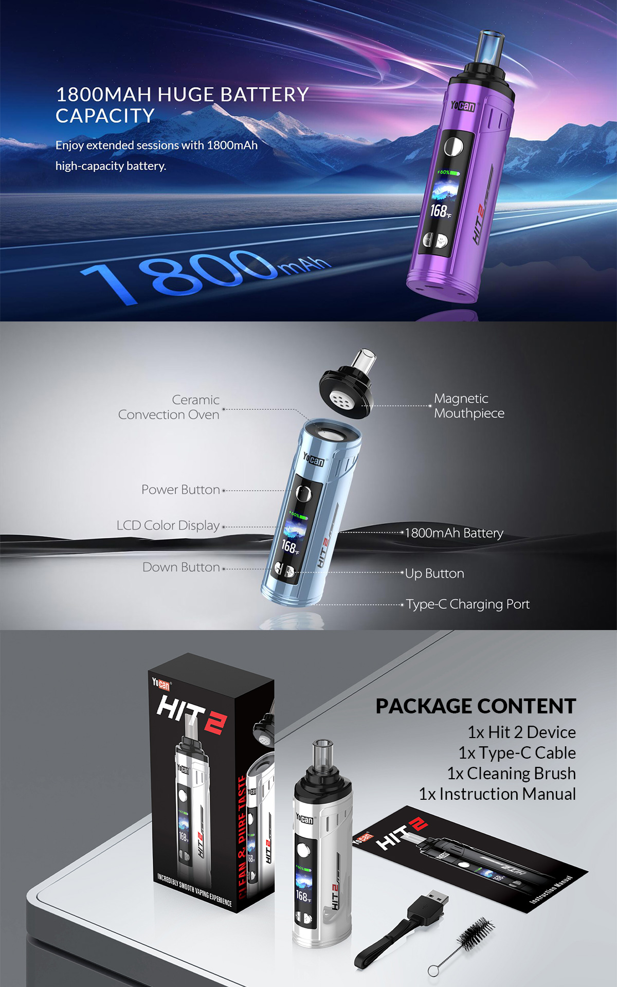 yocan hit 2 hot sale