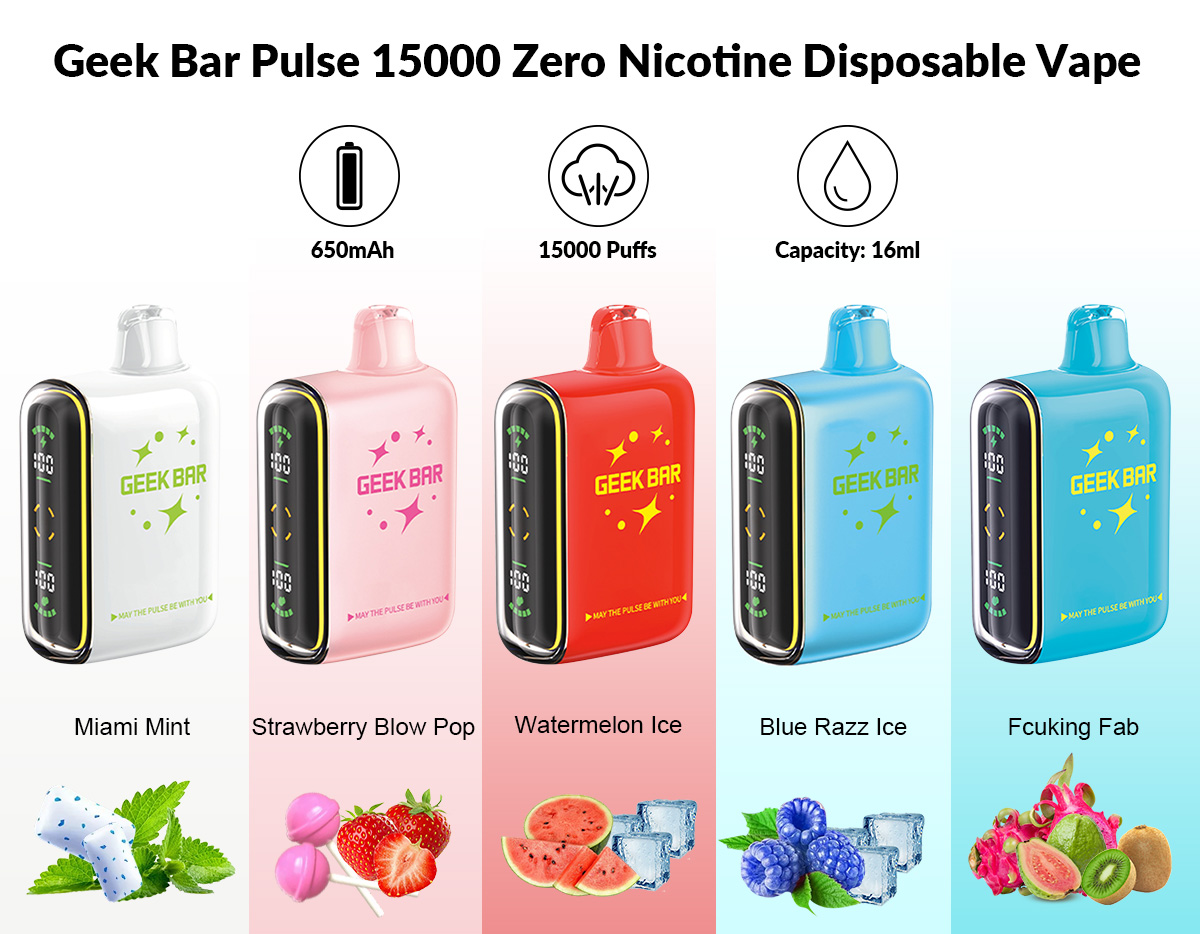 geek bar pulse 15000 nicotine free for sale