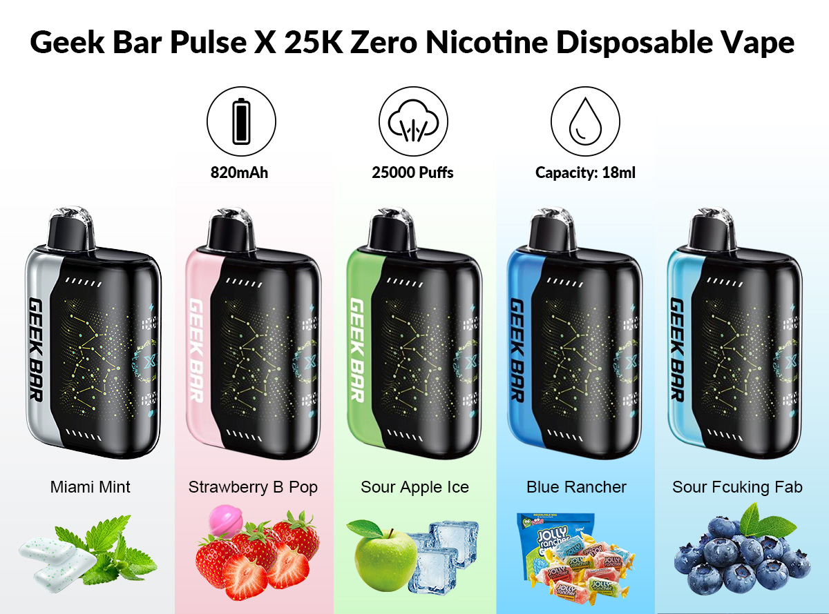 cheap geek bar pulse x 25k zero nicotine