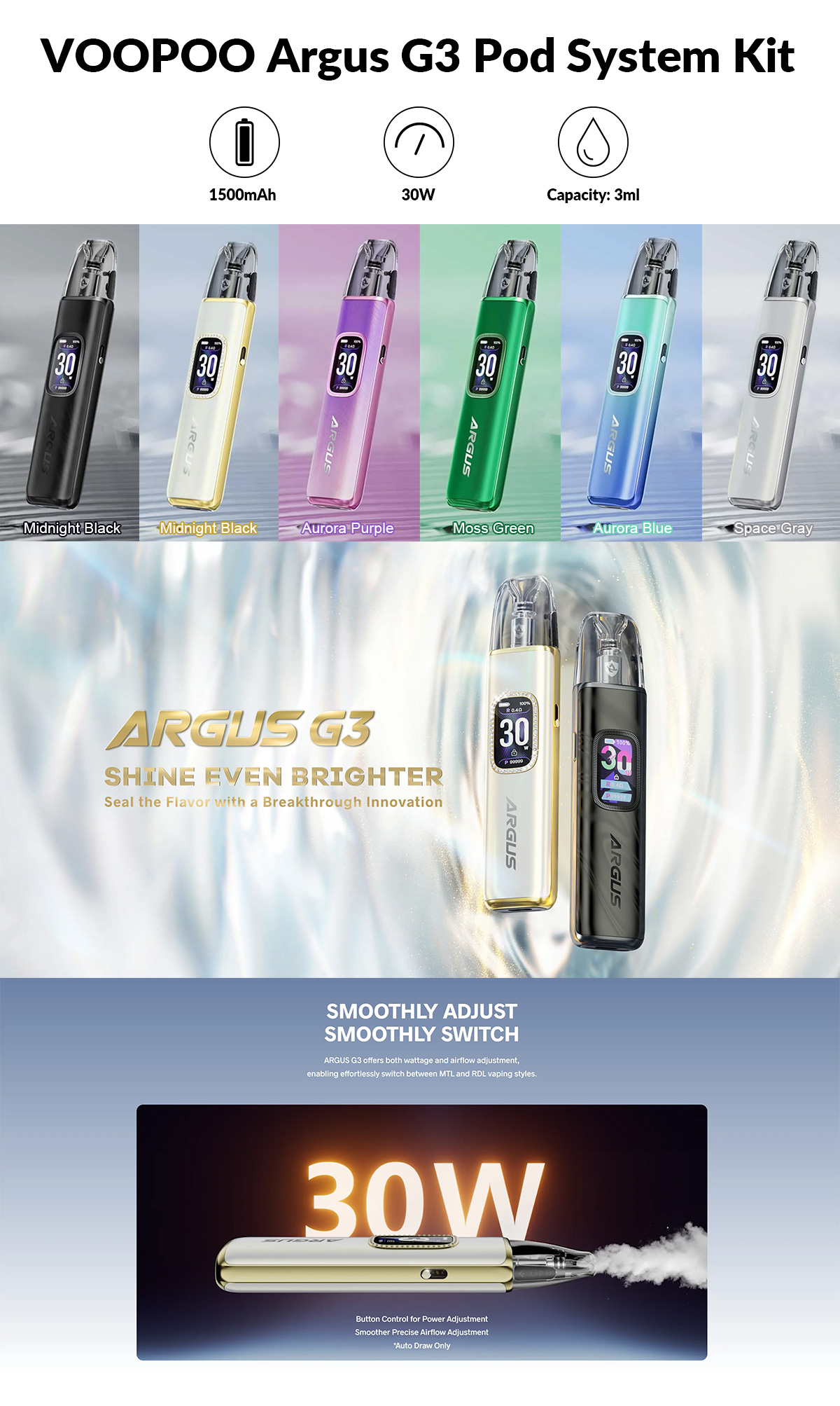 voopoo argus g3 for sale