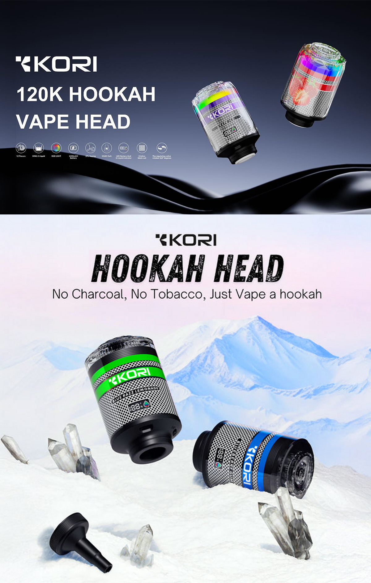 kori hookah head 120k hot sale