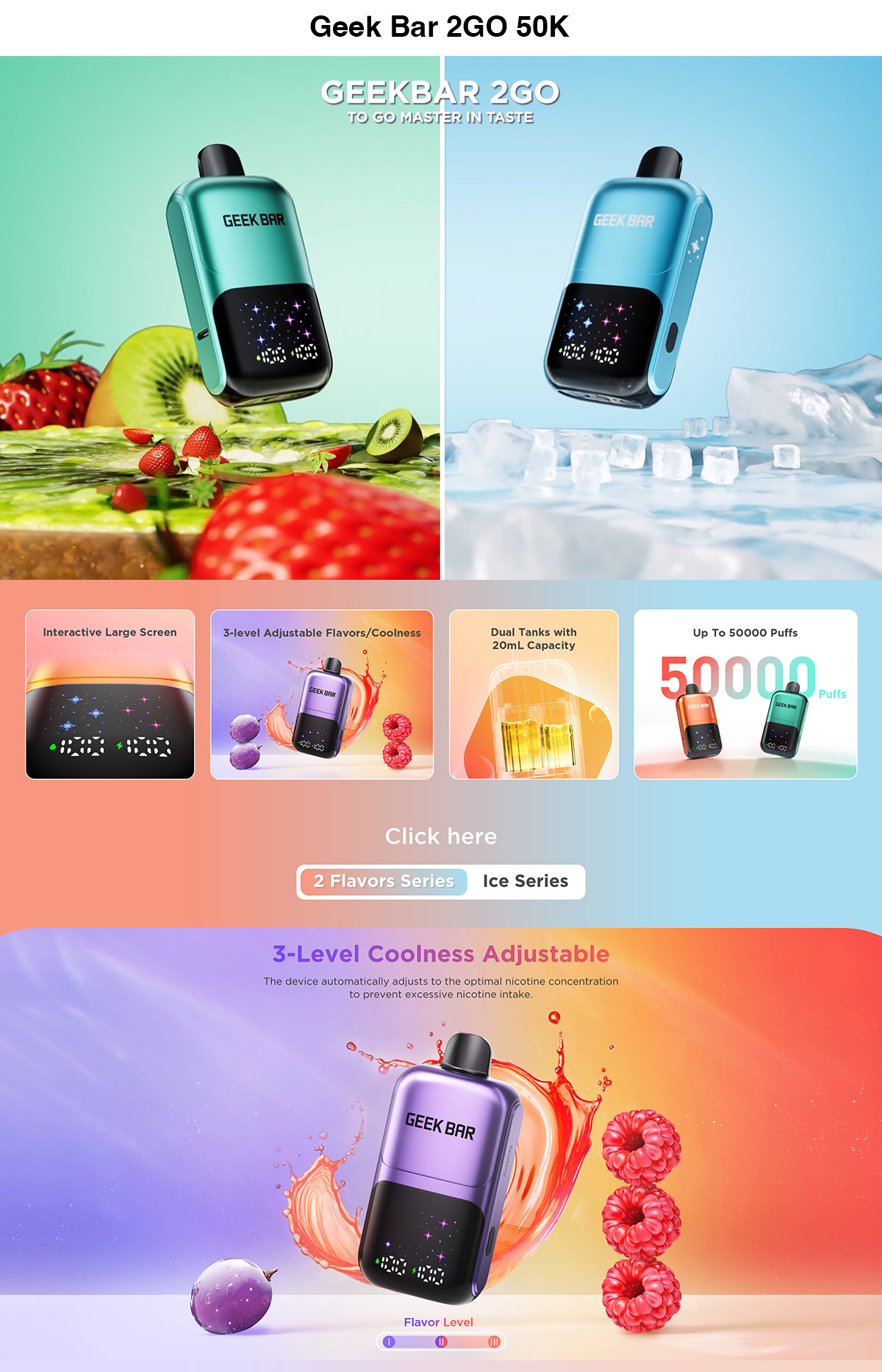 best geek bar 2go 50k