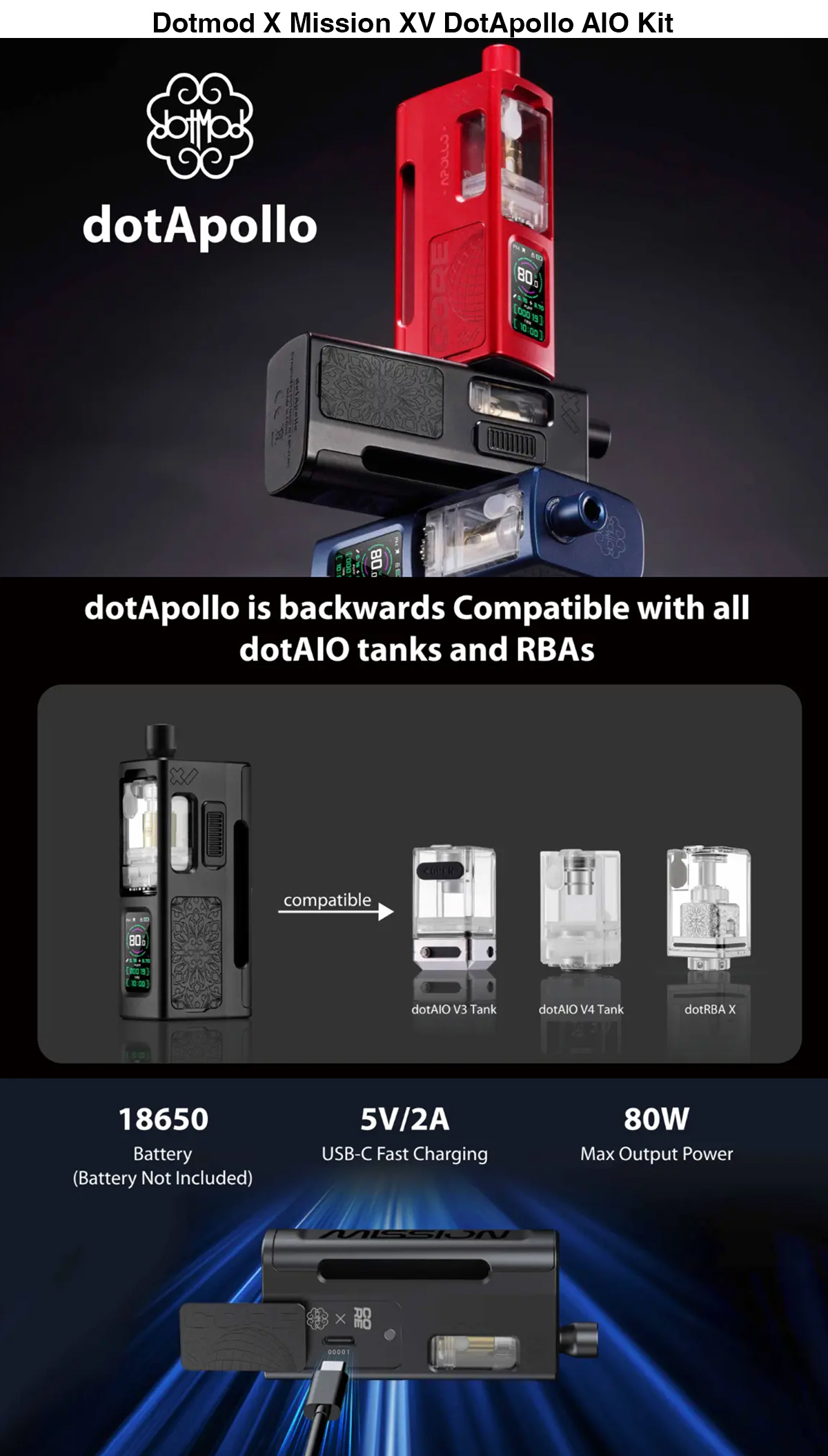 dotmod x mission xv dotapollo look down for sale