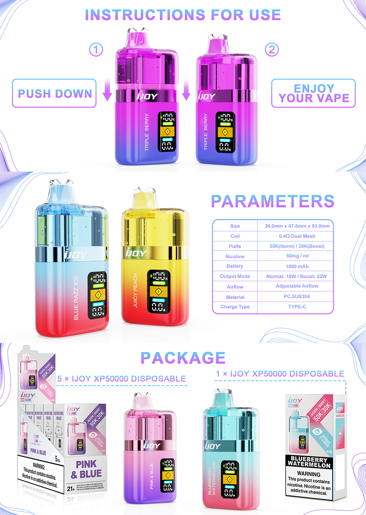 ijoy xp50000 hot sale