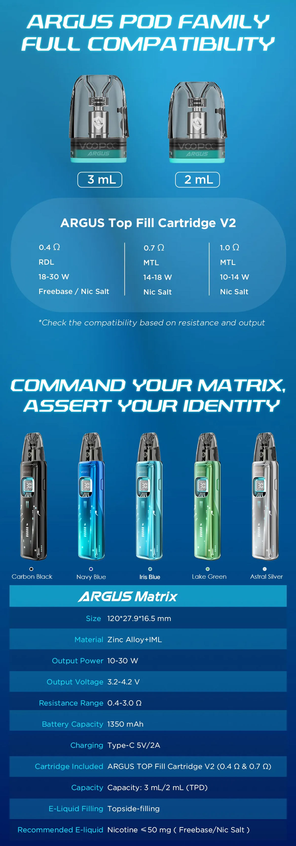 cheap voopoo argus matrix