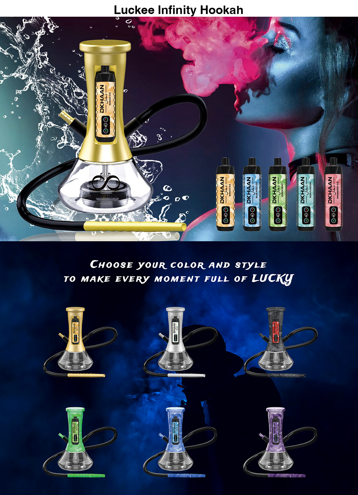luckee infinity hookah for sale