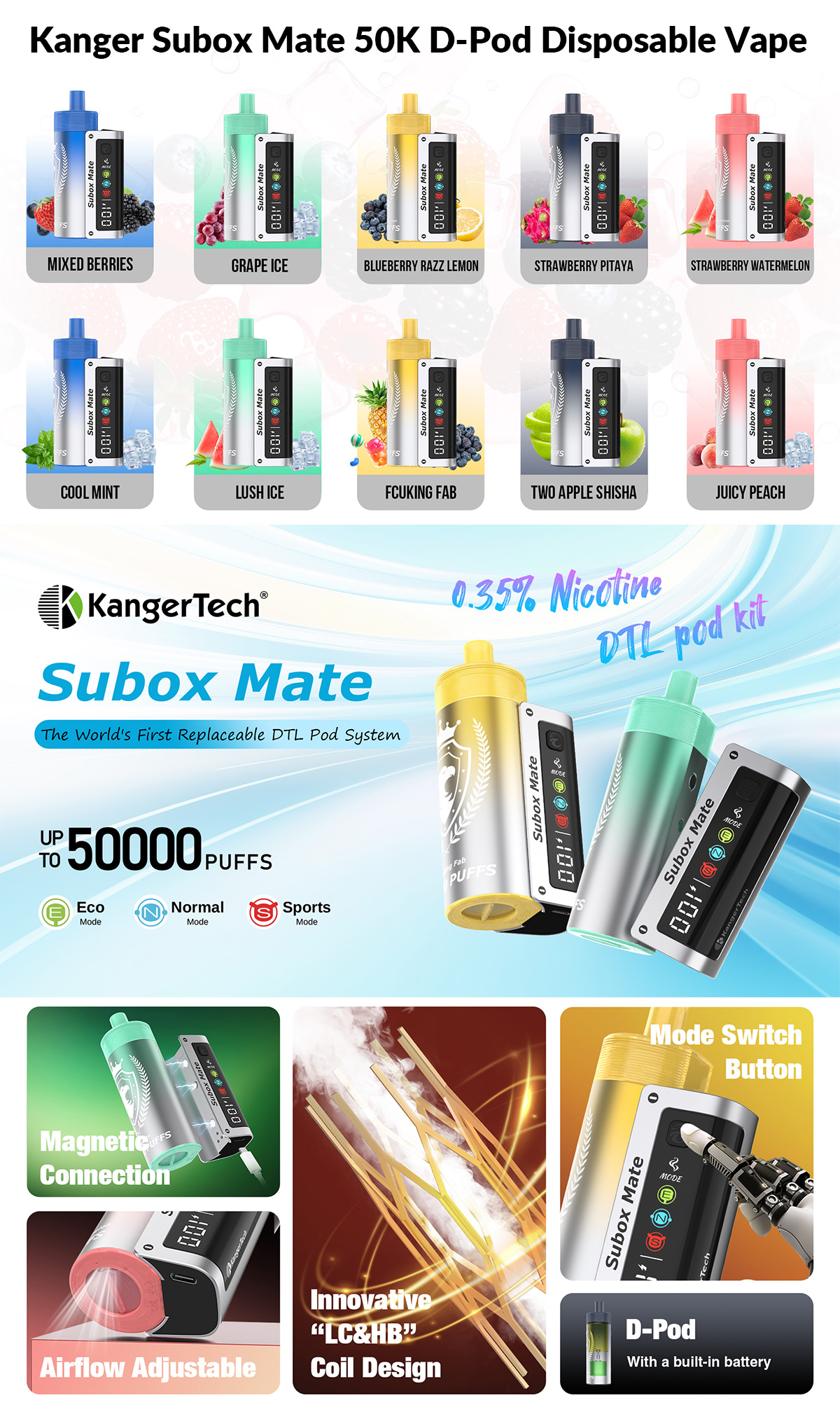 kanger subox mate 50k for sale