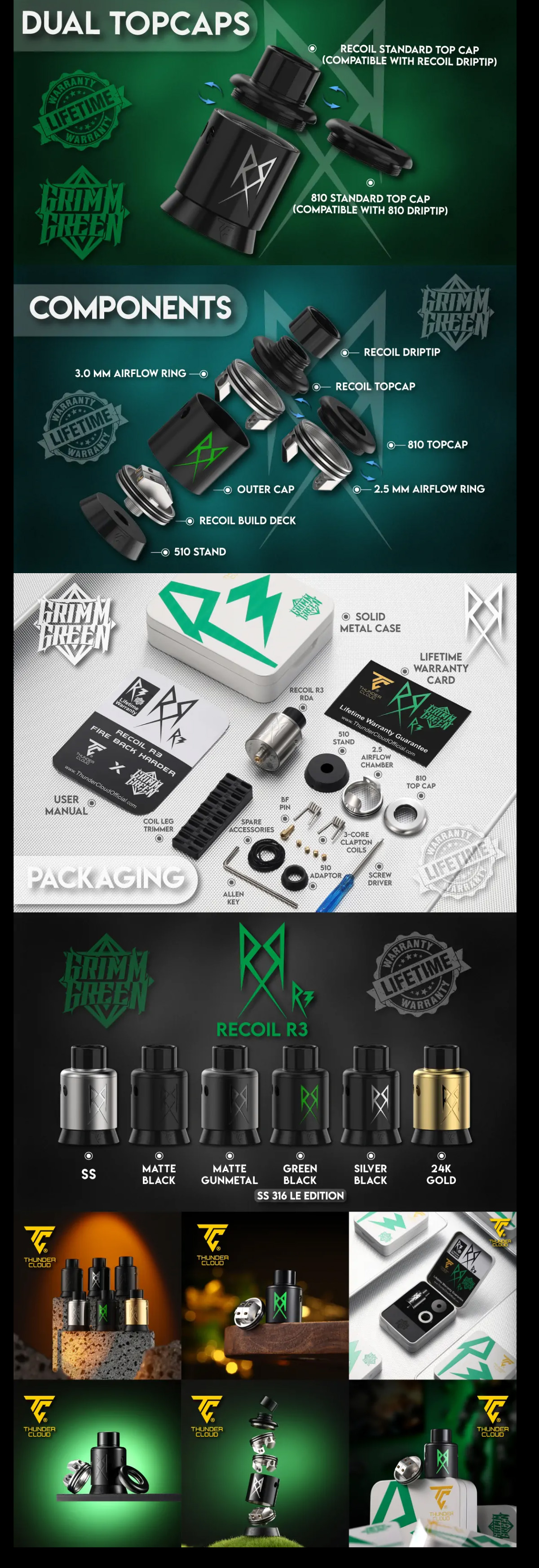 thunder cloud x grimmgreen recoil r3 rda for sale