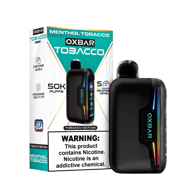 Menthol Tobacco OXBAR Astro Maze 50K Disposable Vape