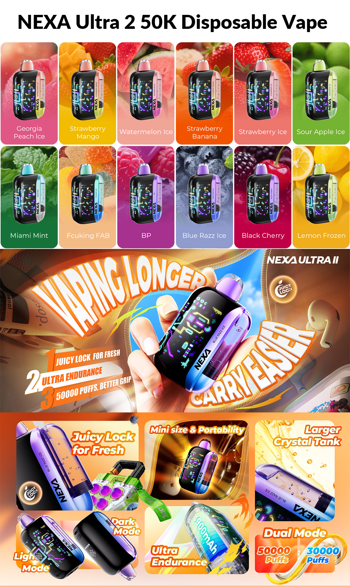 NEXA Ultra 2 50K Disposable Vape NEXA Ultra 2 50K Disposable Vape