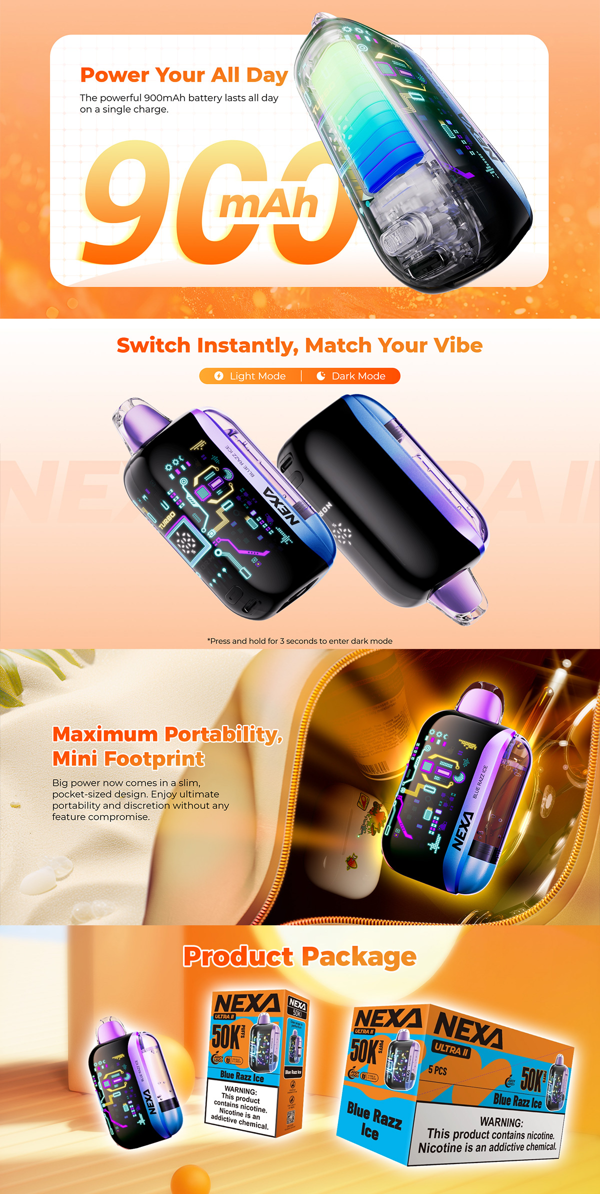 NEXA Ultra 2 50K Disposable Vape For Sale NEXA Ultra 2 50K Disposable Vape For Sale