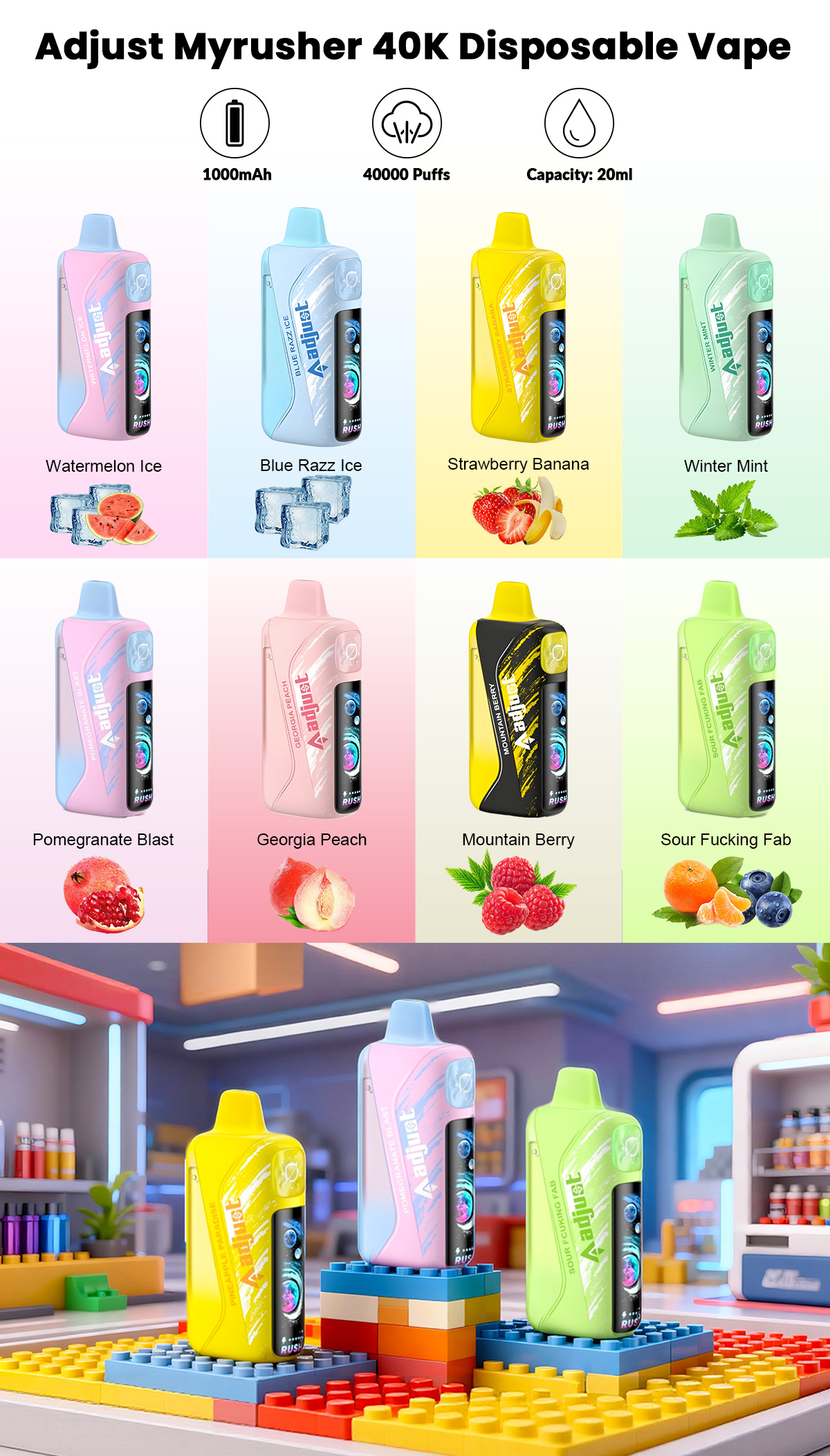 adjust myrusher 40k hot sale