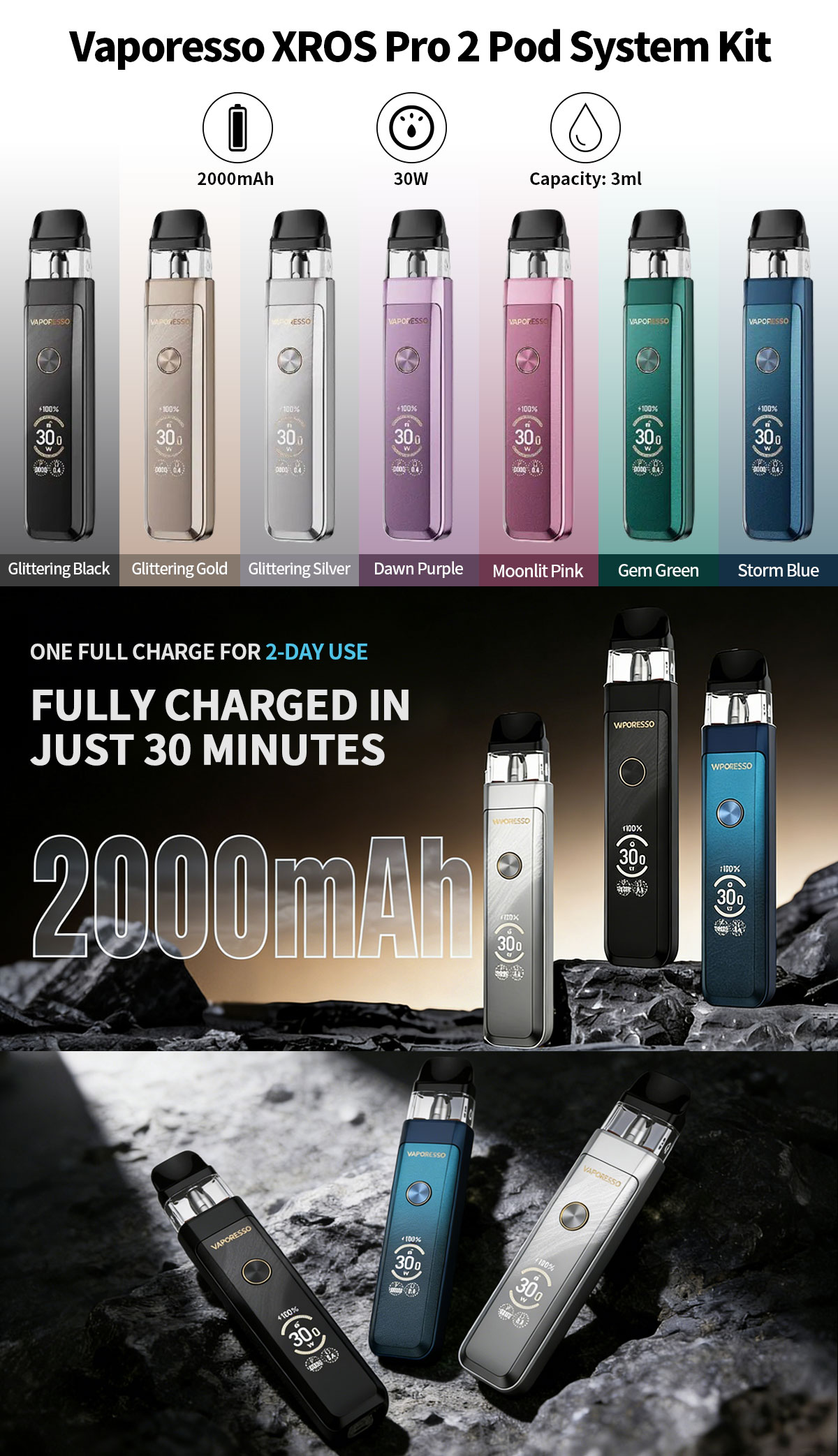 vaporesso xros pro 2 kit hot sale