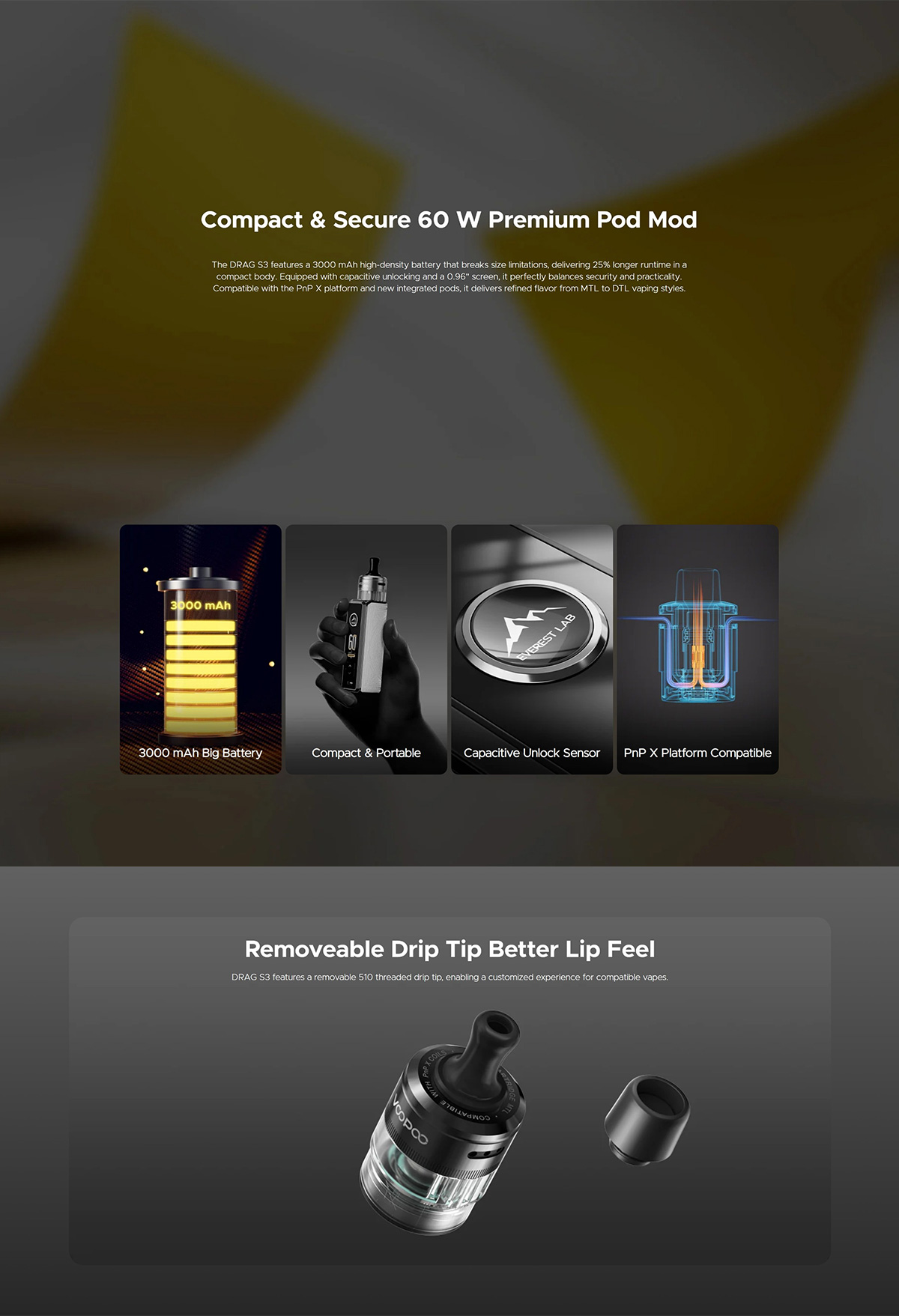 voopoo drag s3 pod mod kit for sale voopoo drag s3 pod mod kit for sale