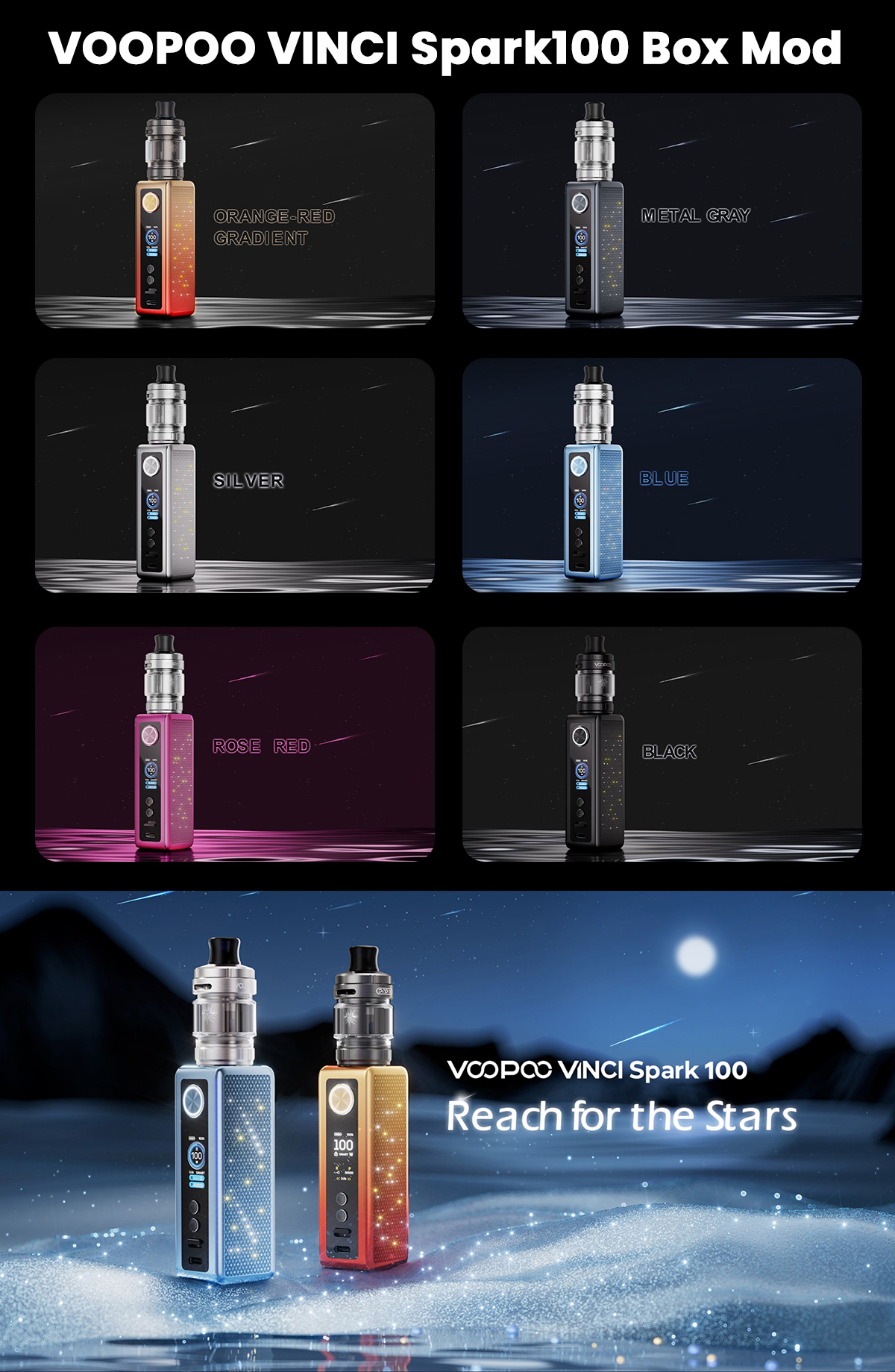 voopoo vinci spark100 box mod voopoo vinci spark100 box mod