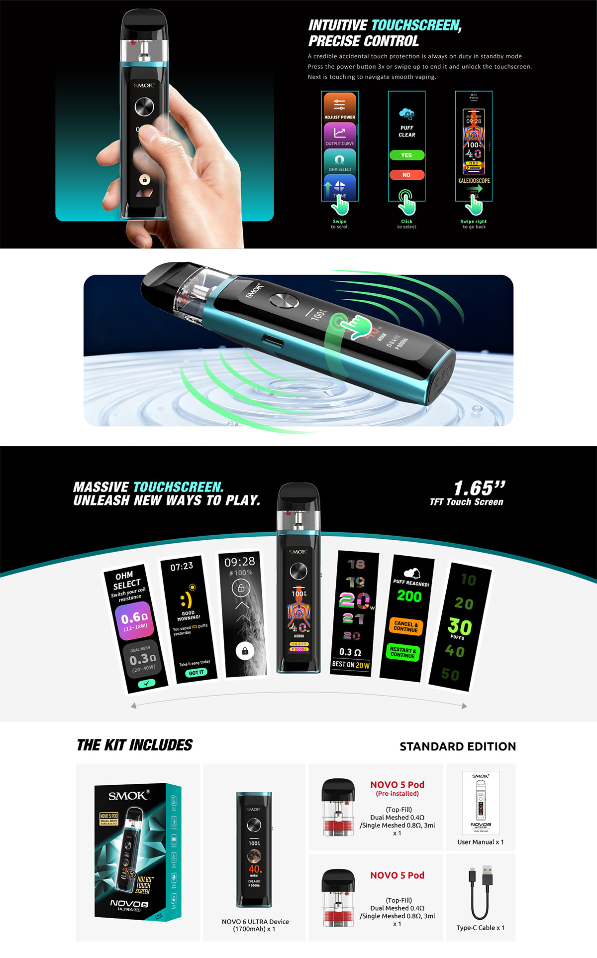 smok novo 6 ultra pod system kit sale