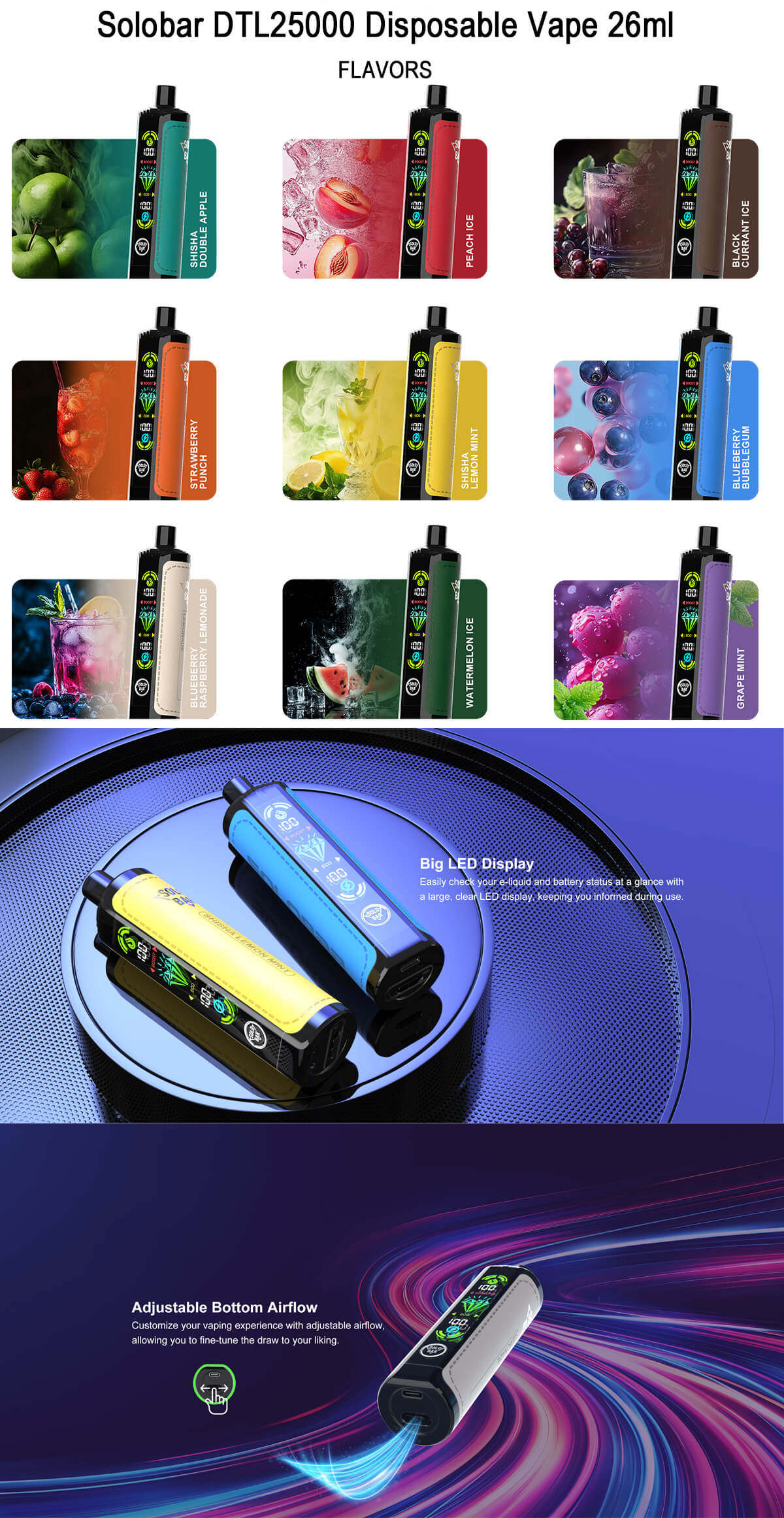 solobar dtl25000 disposable vape for sale