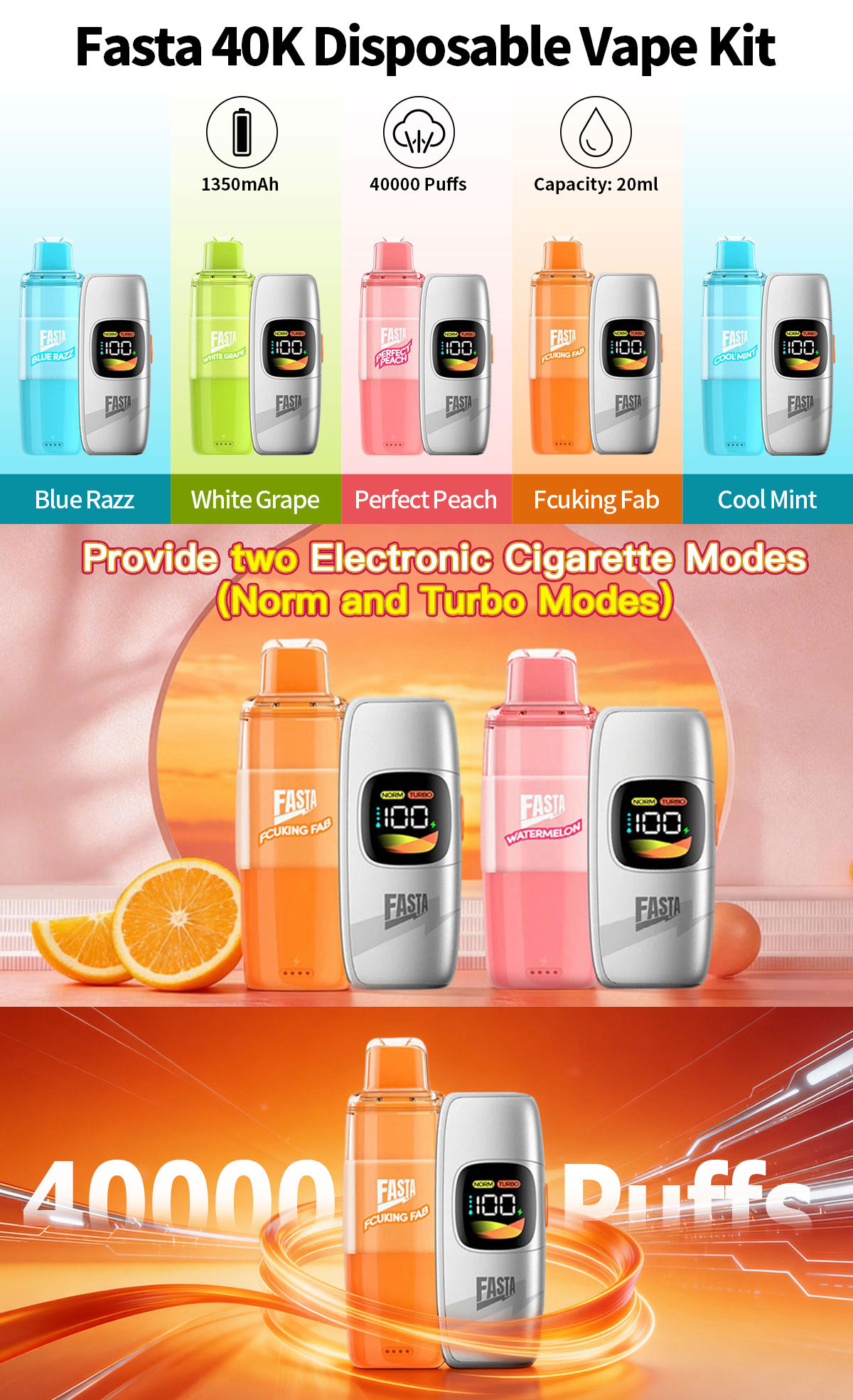 fasta 40k disposable vape