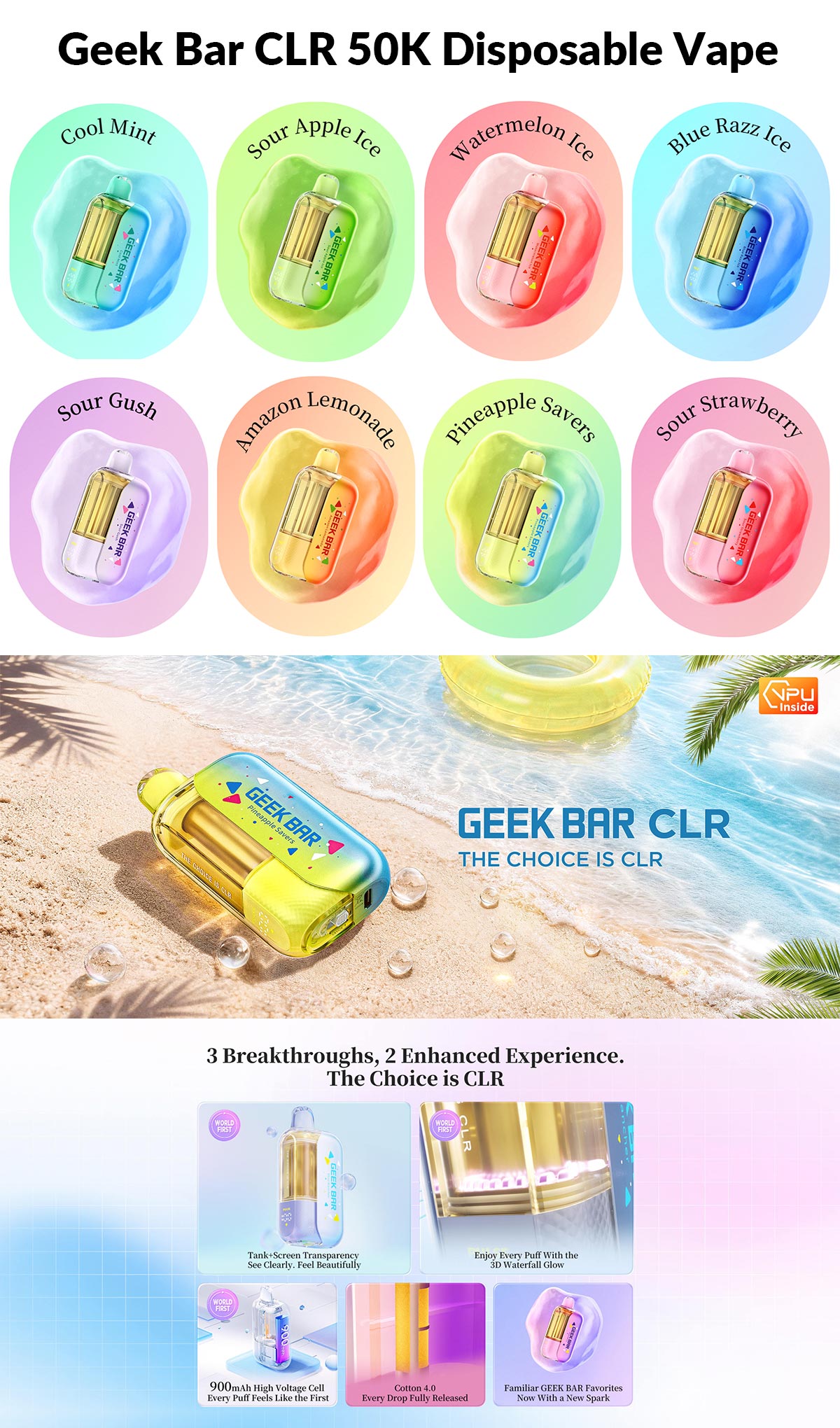 geek bar clr 50k hot sale