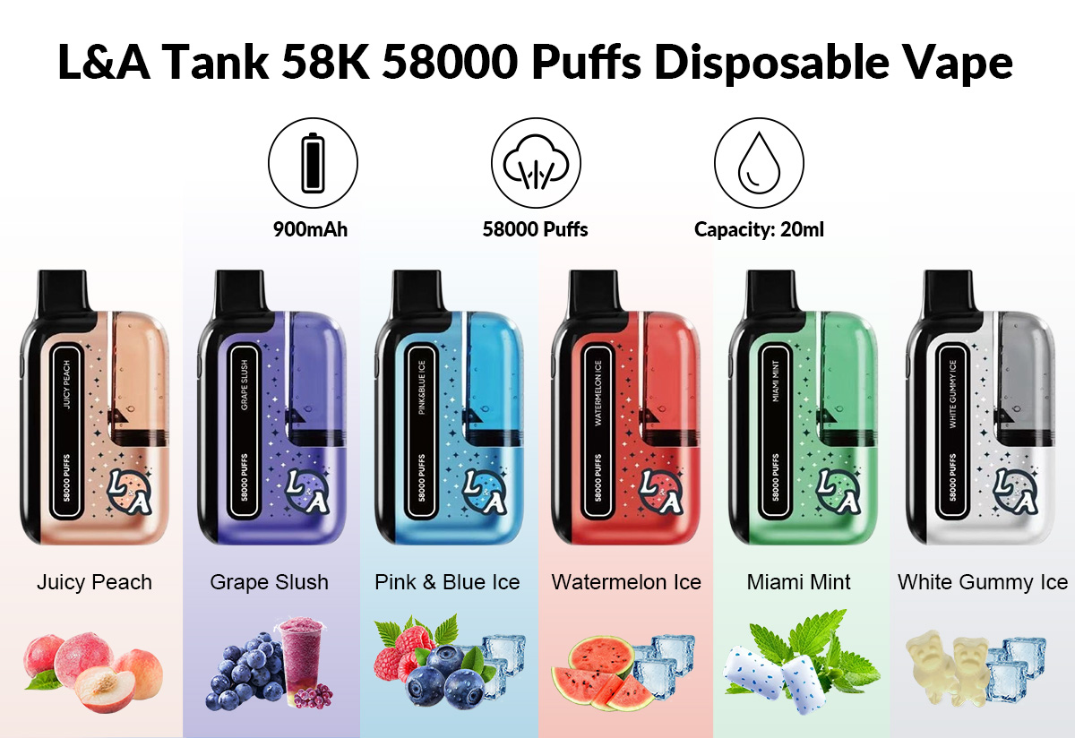 l&a tank 58k disposable vape