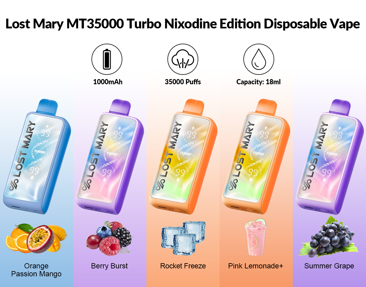 lost mary mt35000 turbo nixodine edition