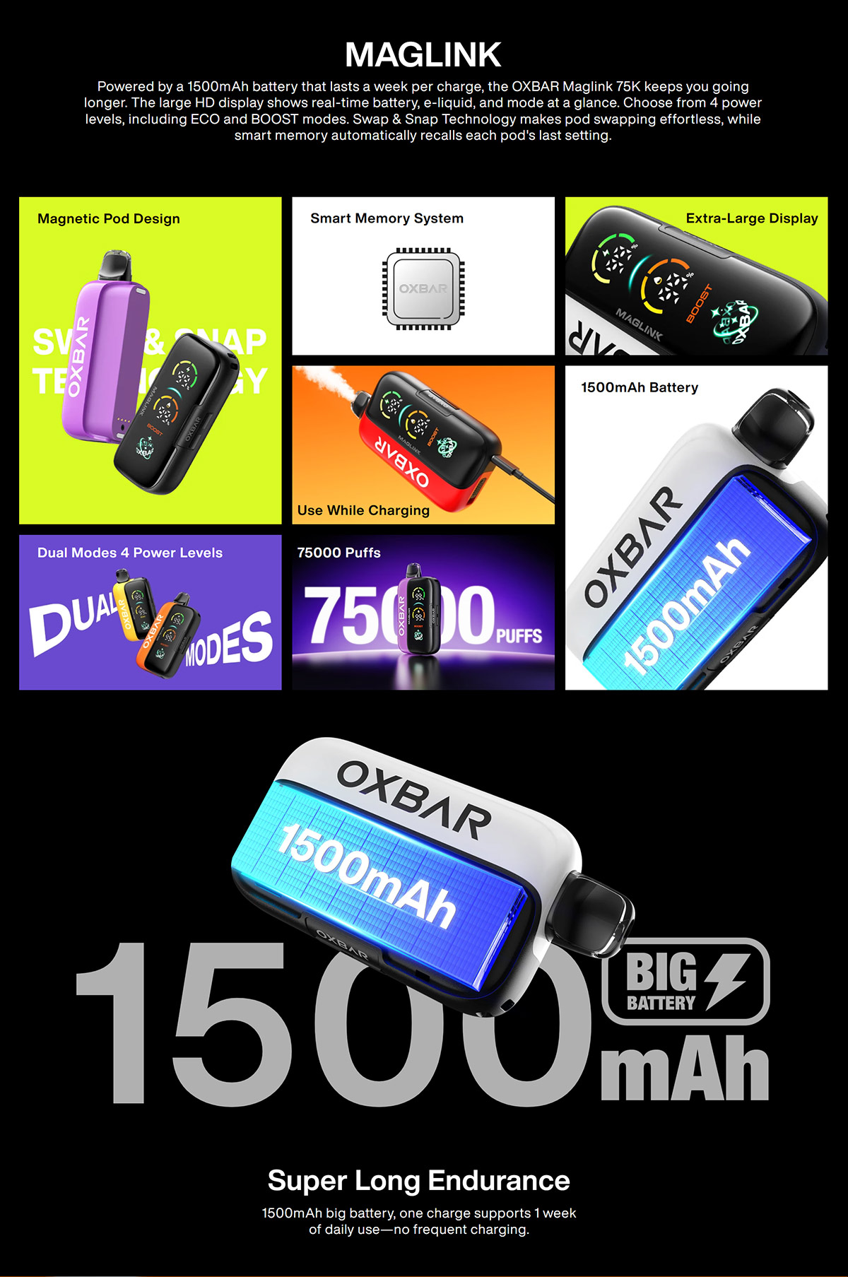 oxbar maglink 75k hot sale