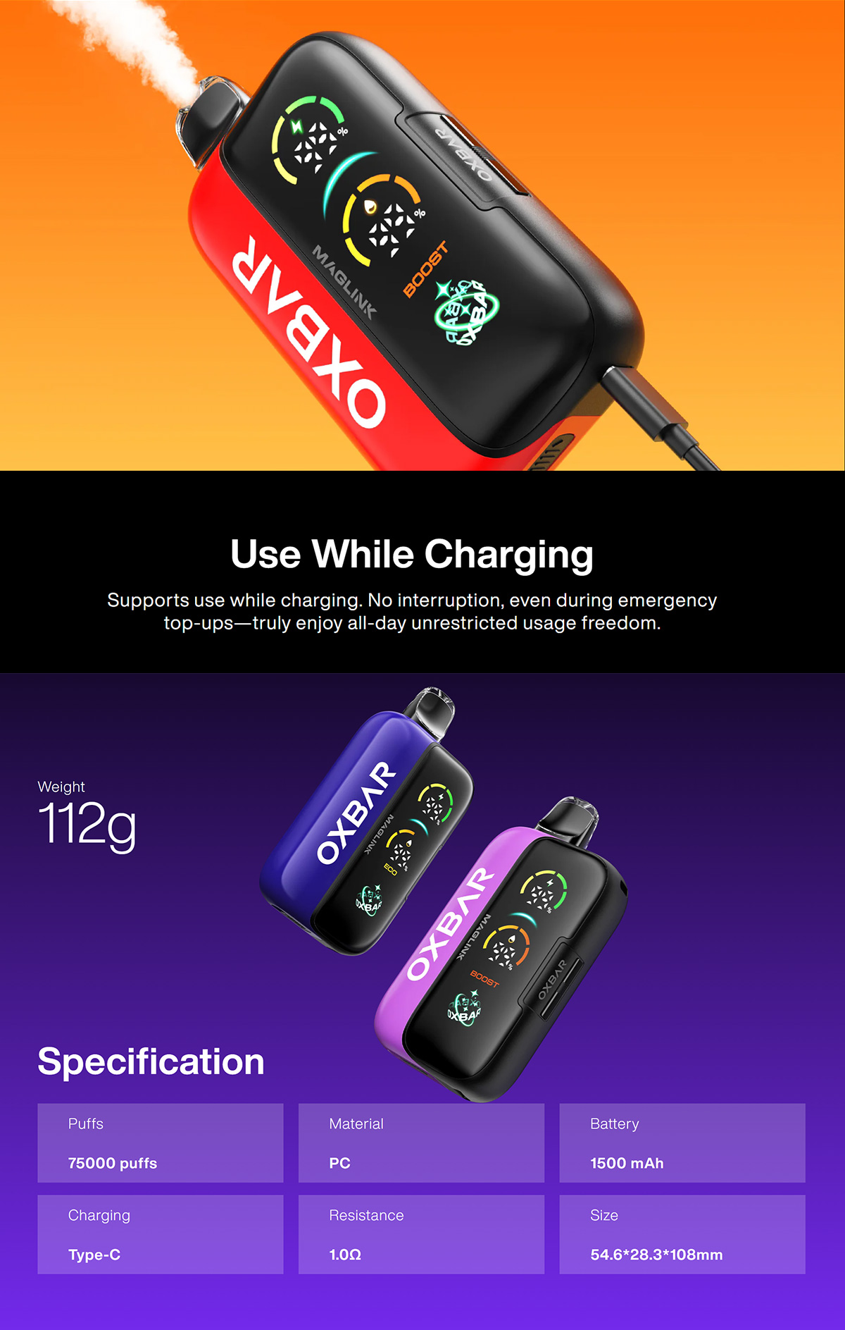 oxbar maglink 75k sale