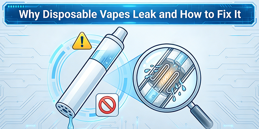 Why Disposable Vapes Leak and How to Fix It? 2026 Troubleshooting Guide