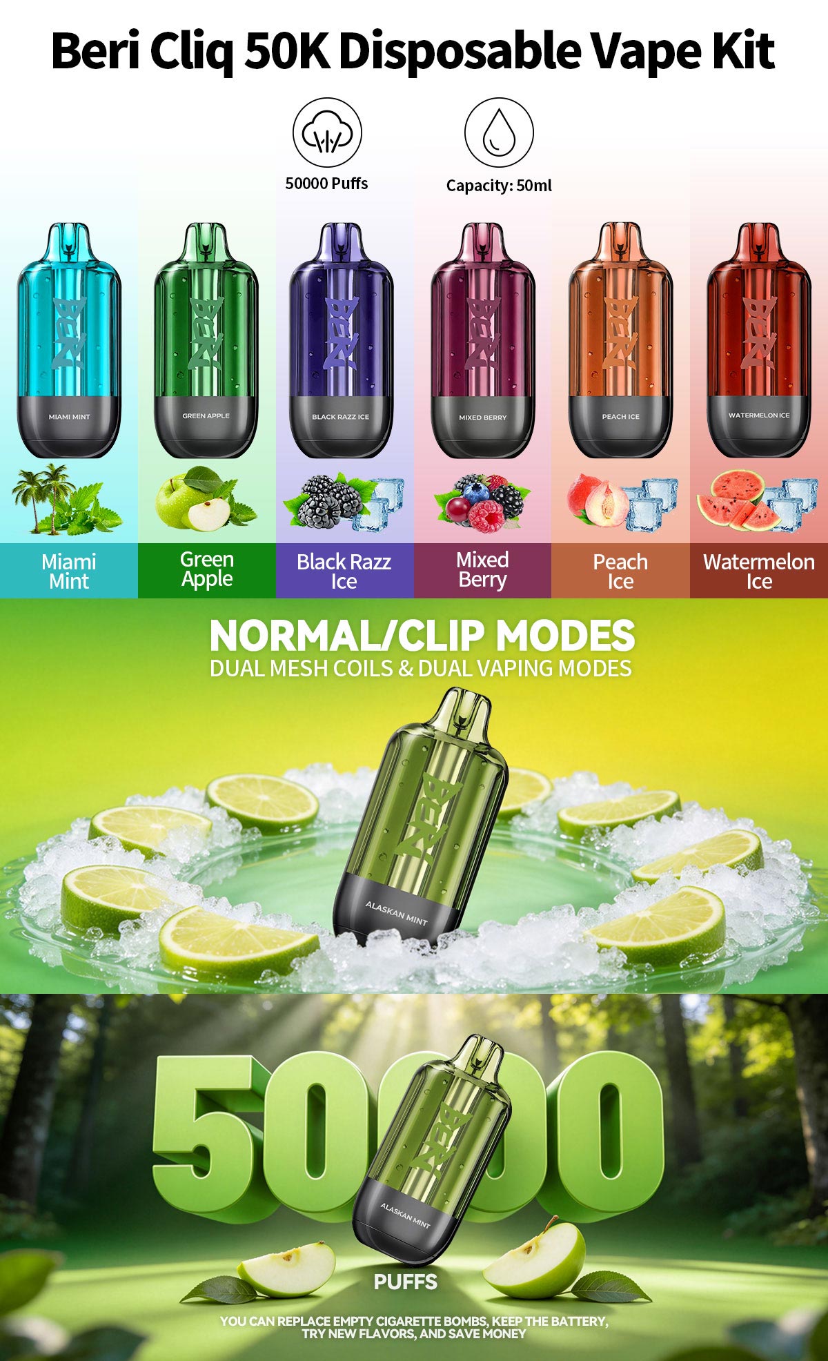 beri cliq 50k disposable vape