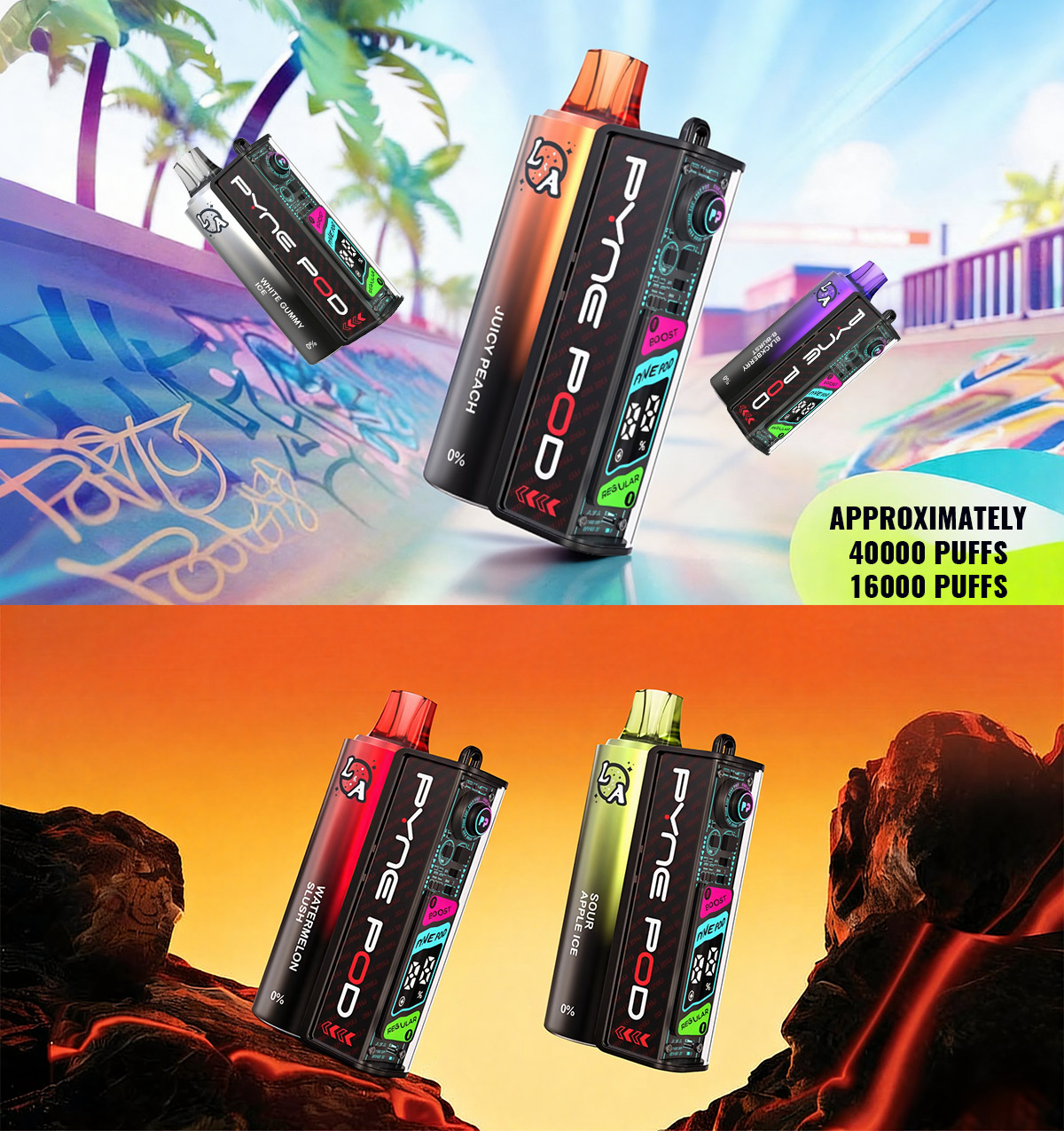 pyne pod l&a 40k nicotine free hot sale