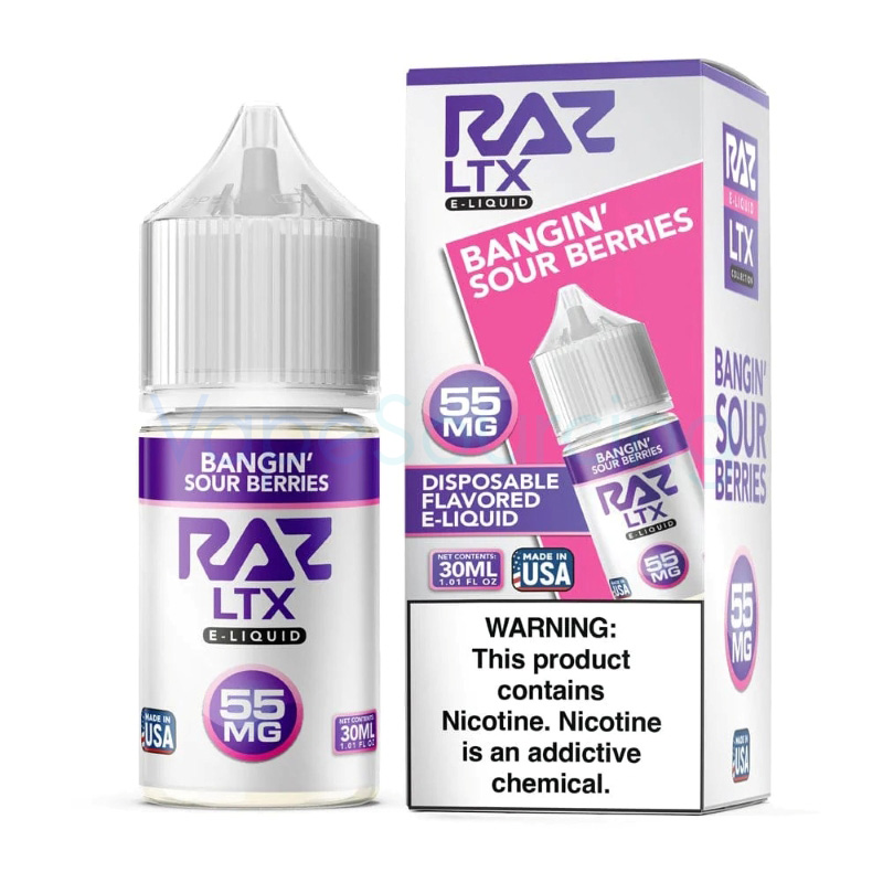 X RAZ LTX Bangin Sour Berries Nic Salt E