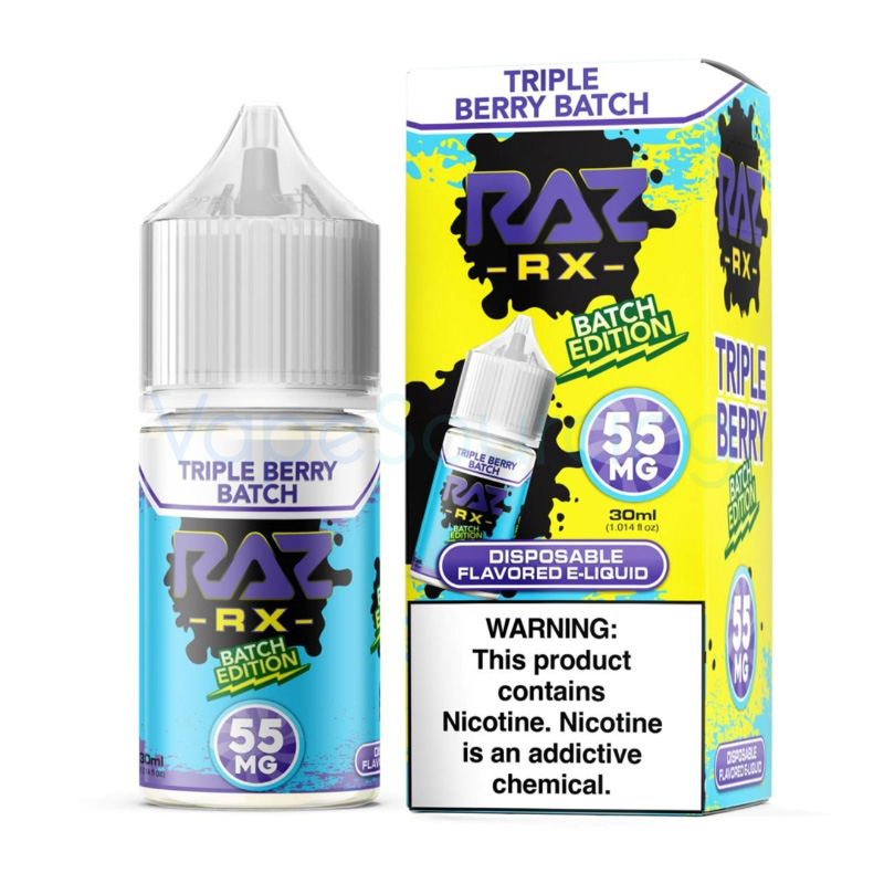 tfn vape juice Pod X RAZ RX Triple Berry Batch Salt E-juice 30ml Flavors:Fizzy Cola Ice & Energy Drink & Cherry Ice Vapetasia Salt Killer Kustard DA1_2500