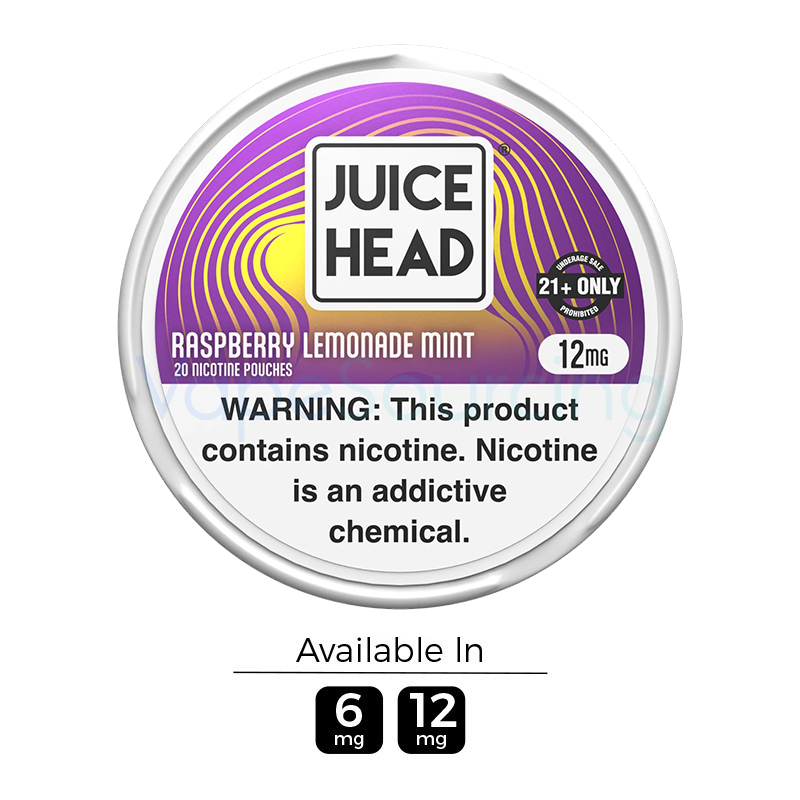Raspberry Lemonade Mint Juice Head Nicotine Pouches (20 pouches/box)